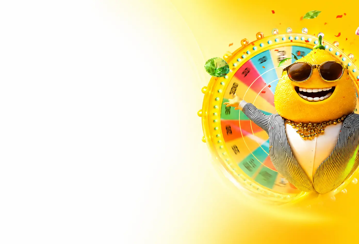 fatfruitz casino hero image with colourful gaming character